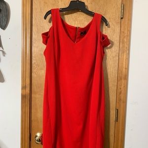 Cold-shoulder Red Dress